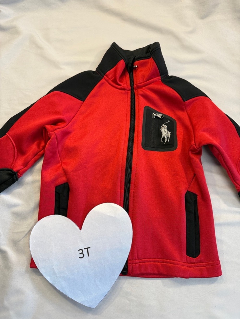U.S. Polo Assn. NWOT Red and Black Kids Jacket